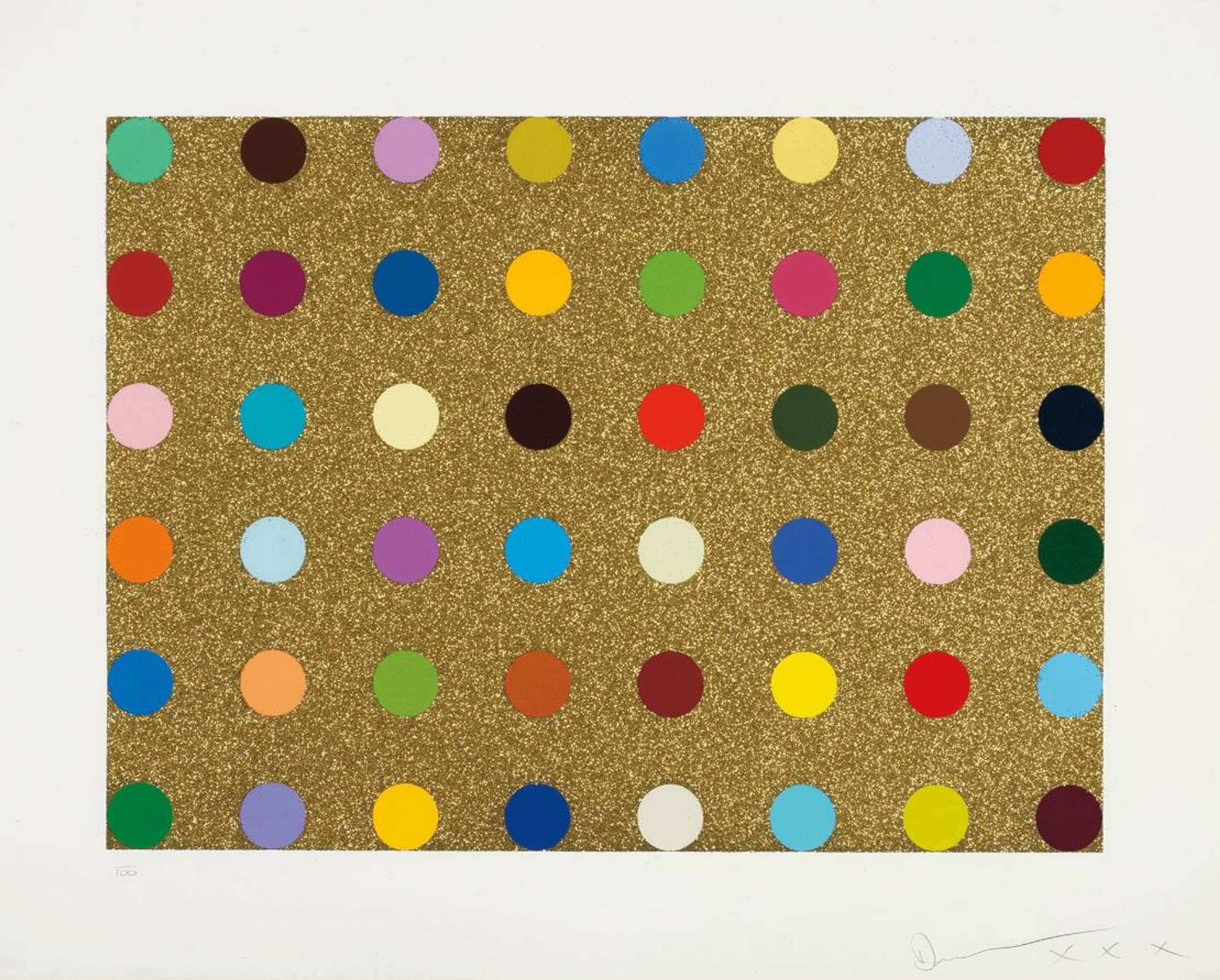 Untitled Gold Gift Spot - Signed Print by Damien Hirst 2008 - MyArtBroker