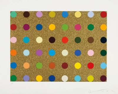 Untitled Gold Gift Spot - Signed Print by Damien Hirst 2008 - MyArtBroker