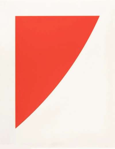 Red Curve - Signed Print by Ellsworth Kelly 1975 - MyArtBroker