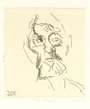 Frank Auerbach: Joe Tilson - Signed Print