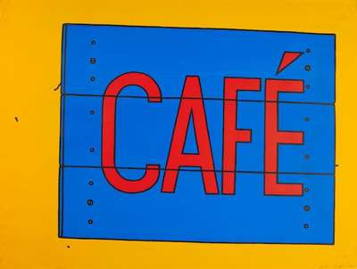 Café Sign - Signed Print by Patrick Caulfield 1969 - MyArtBroker