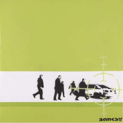 Precision Bombing (green) - Signed Mixed Media by Banksy 2000 - MyArtBroker