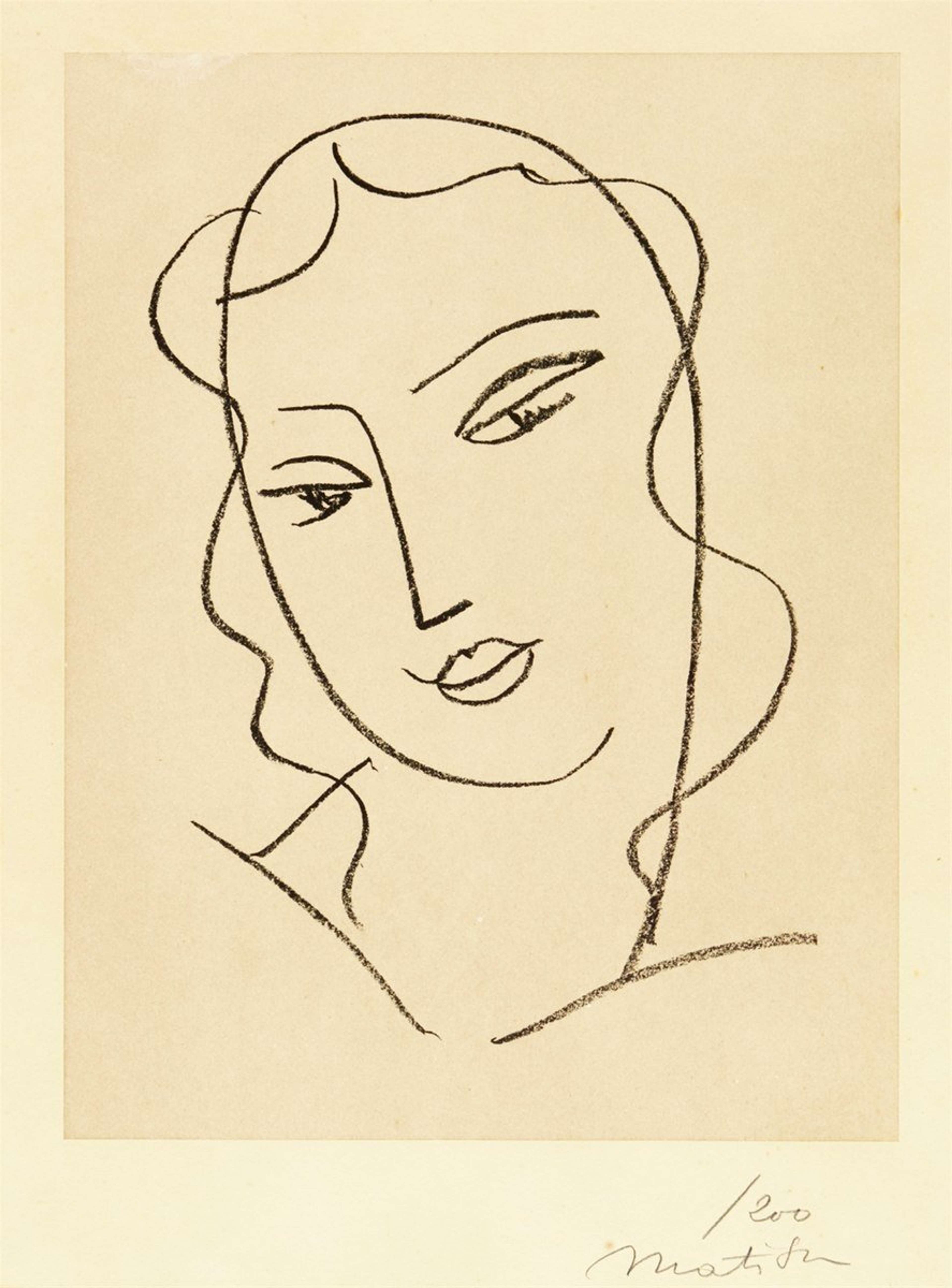Etude Pour La Vierge “Tête Voilée” - undefined by Henri Matisse 1950 - MyArtBroker
