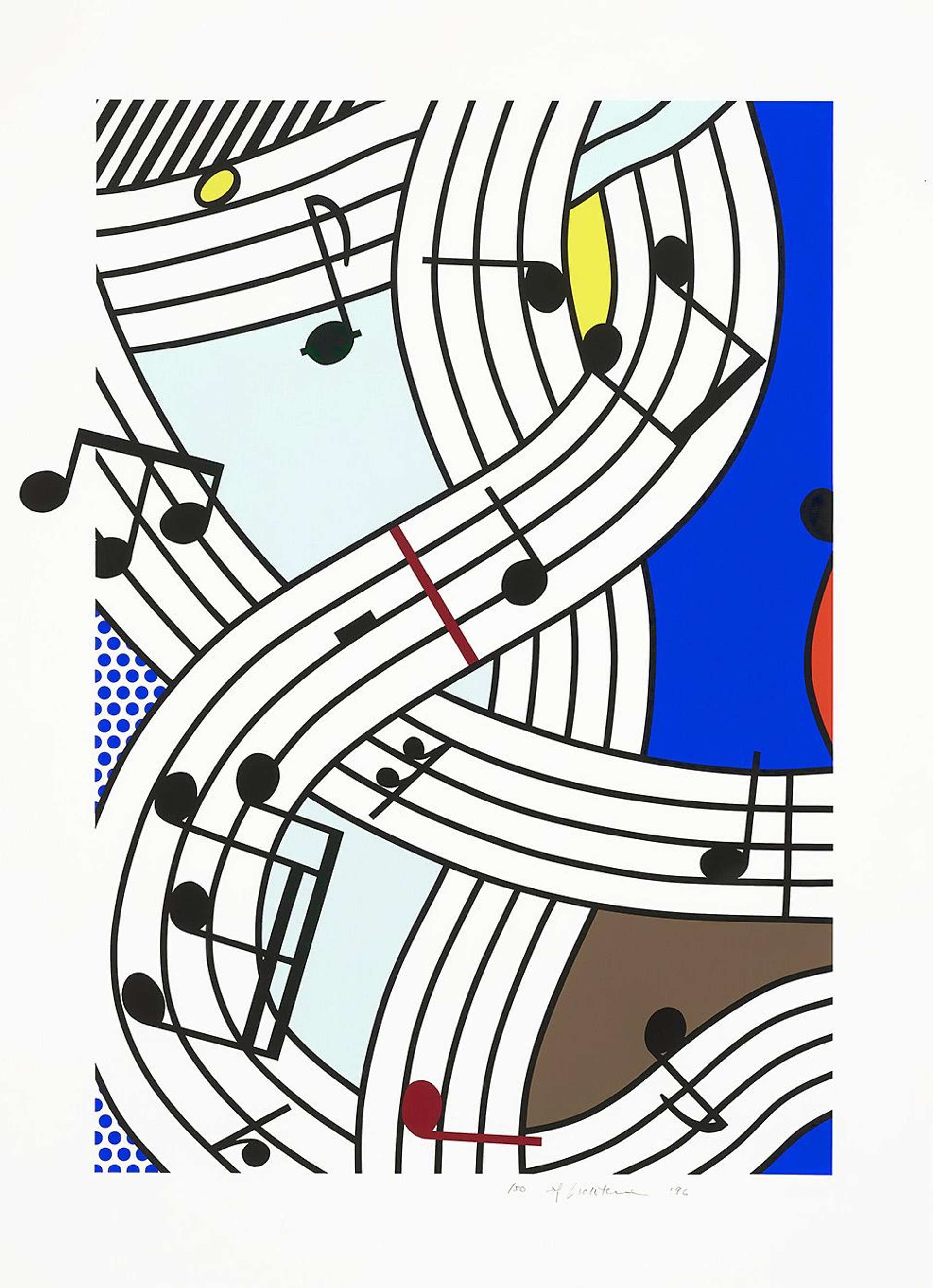 Composition I - Signed Print by Roy Lichtenstein 1996 - MyArtBroker