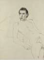 David Hockney: Gregory Reclining - Signed Print