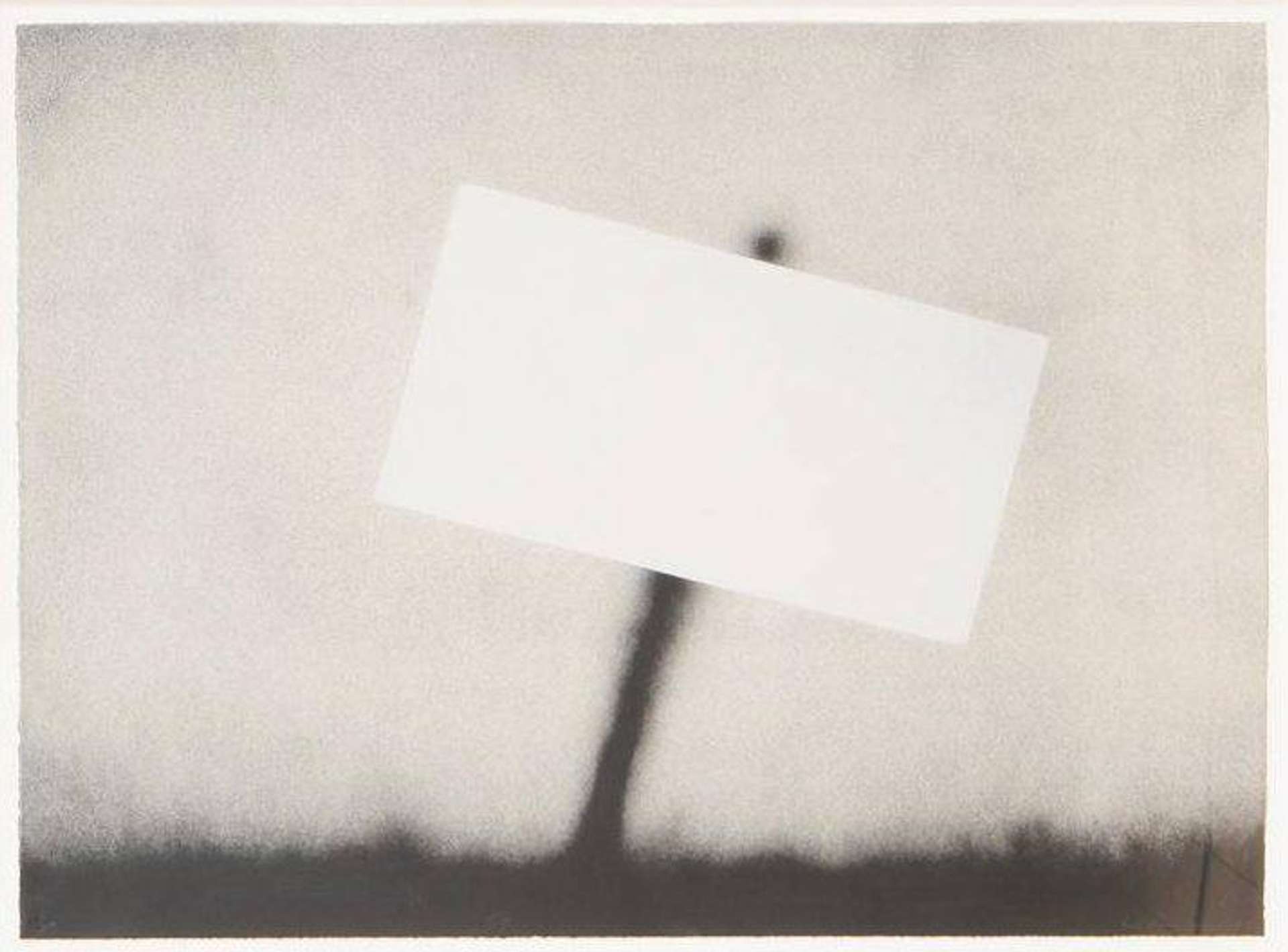 Ed Ruscha: Untitled Blank Sign - Signed Print