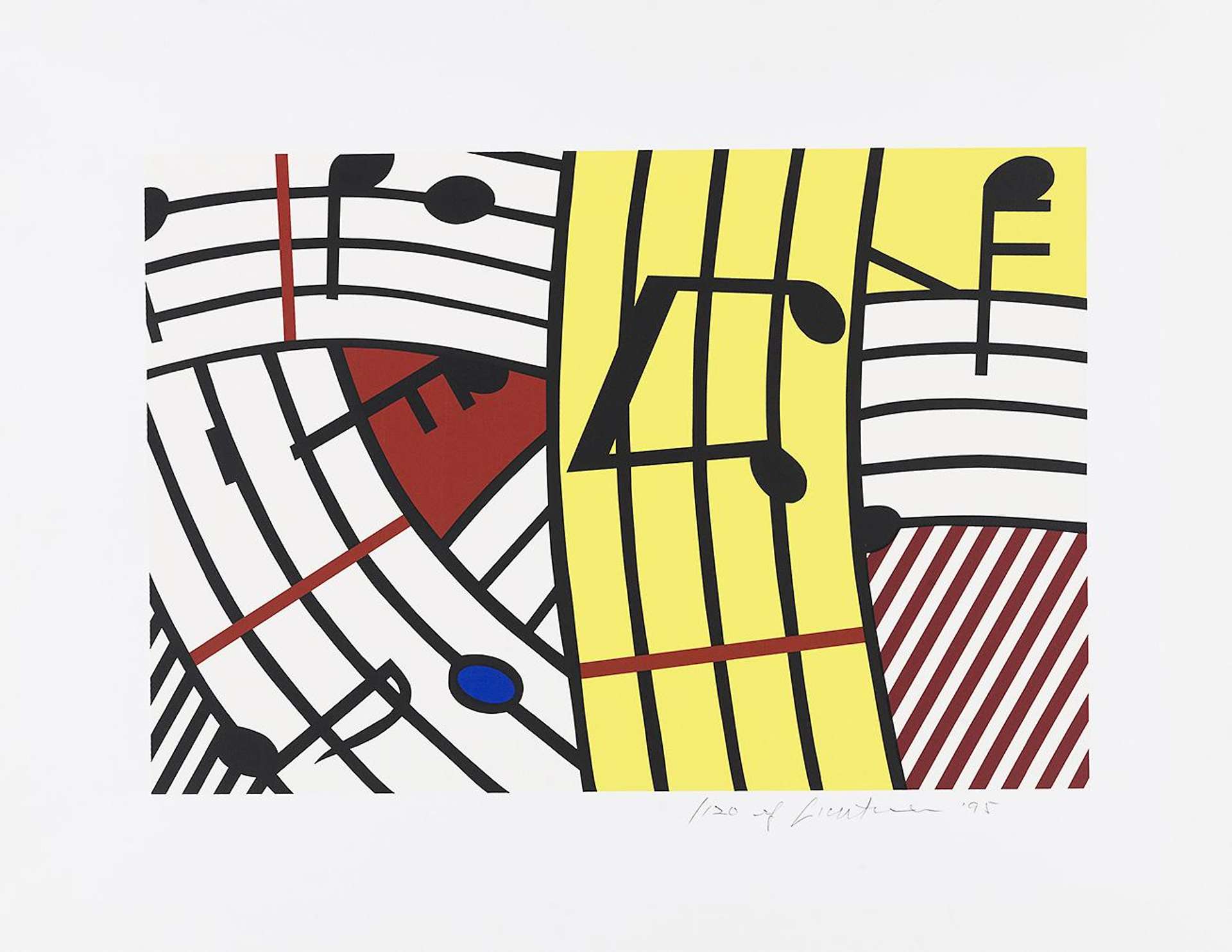 Composition IV - Signed Print by Roy Lichtenstein 1995 - MyArtBroker