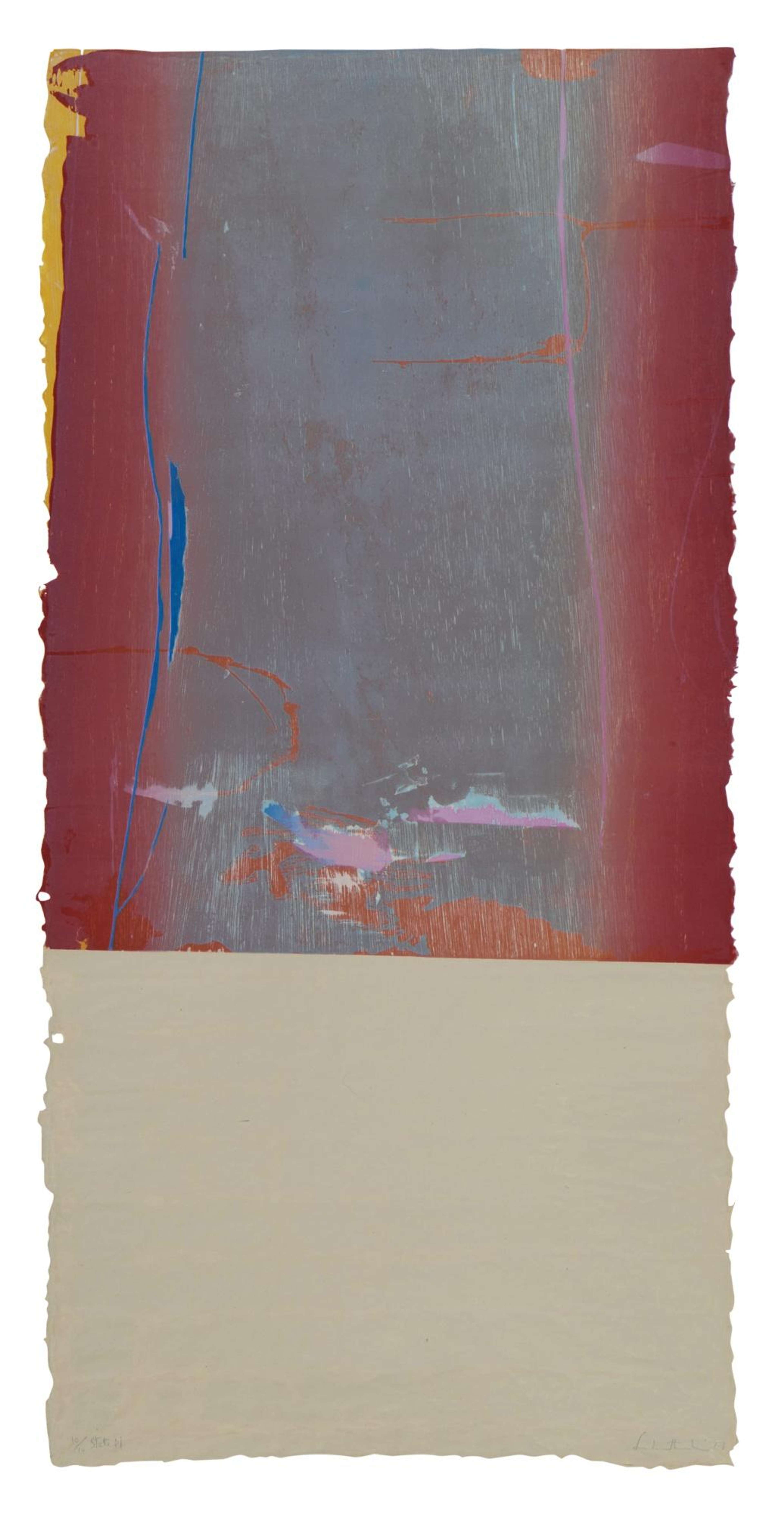 Essence Mulberry, State I - Signed Print by Helen Frankenthaler 1977 - MyArtBroker