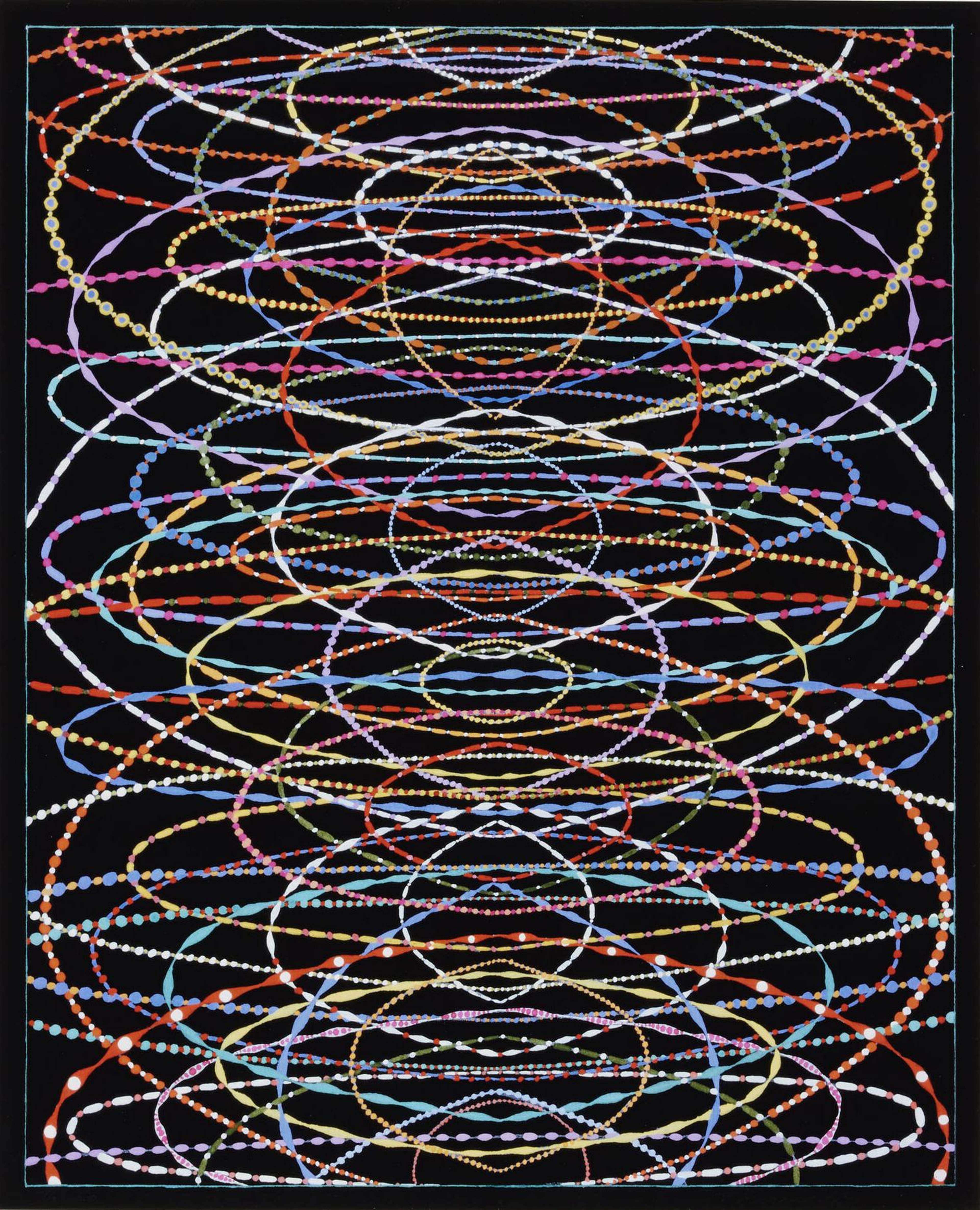 After Echolocation 2 - Signed Print by Fred Tomaselli 2000 - MyArtBroker