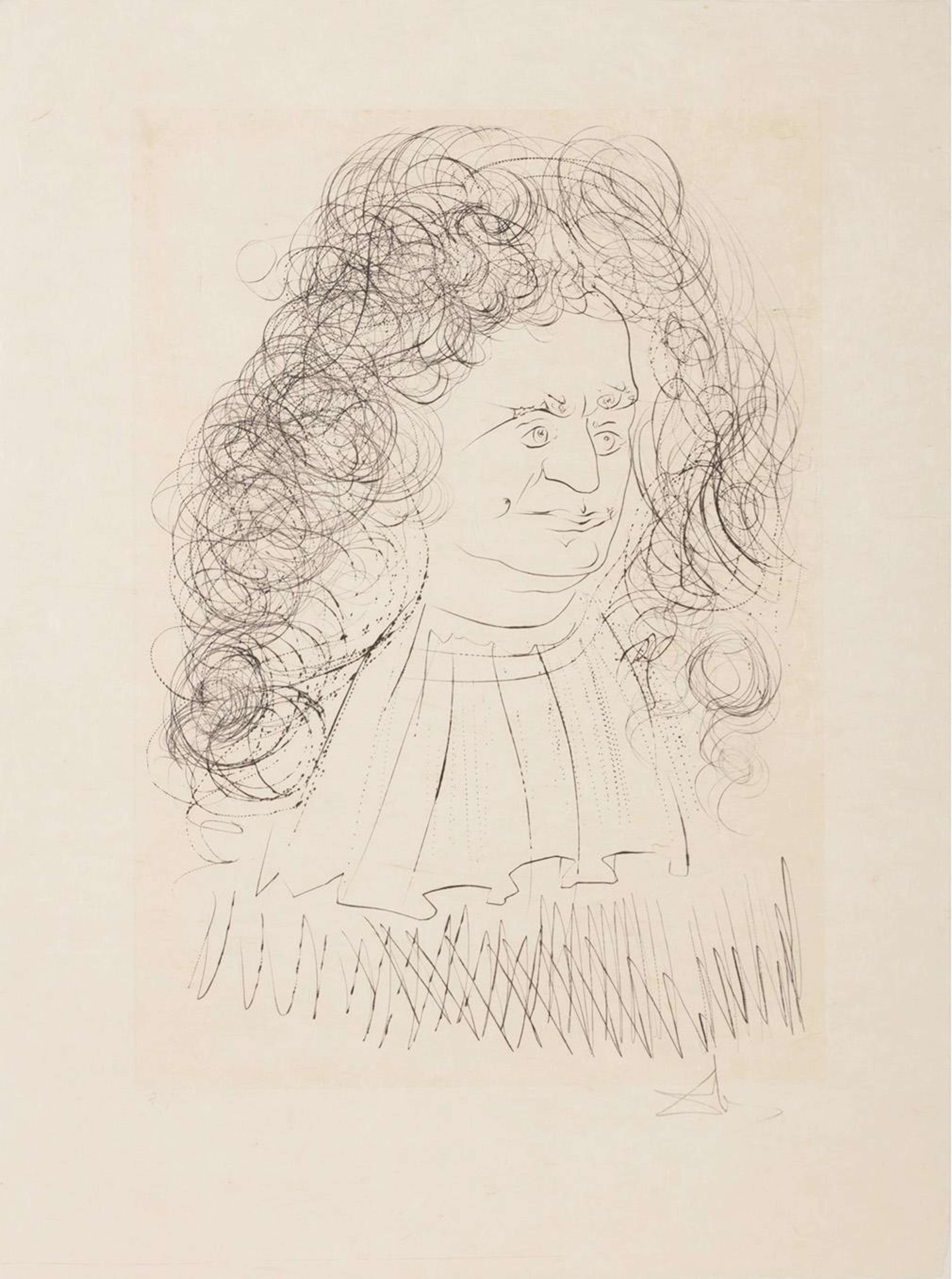 Le Portrait De La Fontaine (La Bestiare De La Fontaine Dalinisé, Japon) - Signed Print by Salvador Dali 1974 - MyArtBroker