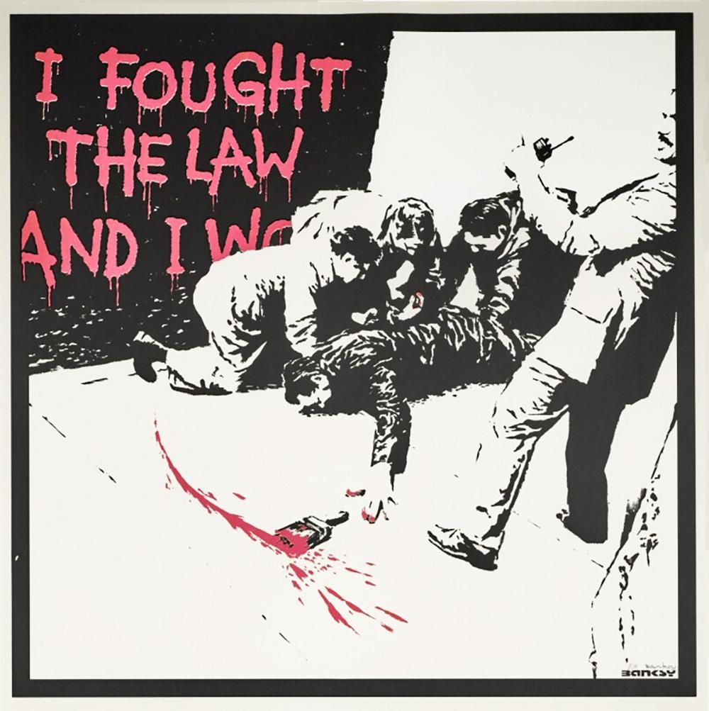 Banksy I Fought The Law (AP) (Signed Print) 2005 | MyArtBroker