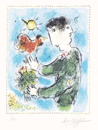 L'Aurore - Signed Print by Marc Chagall 1983 - MyArtBroker
