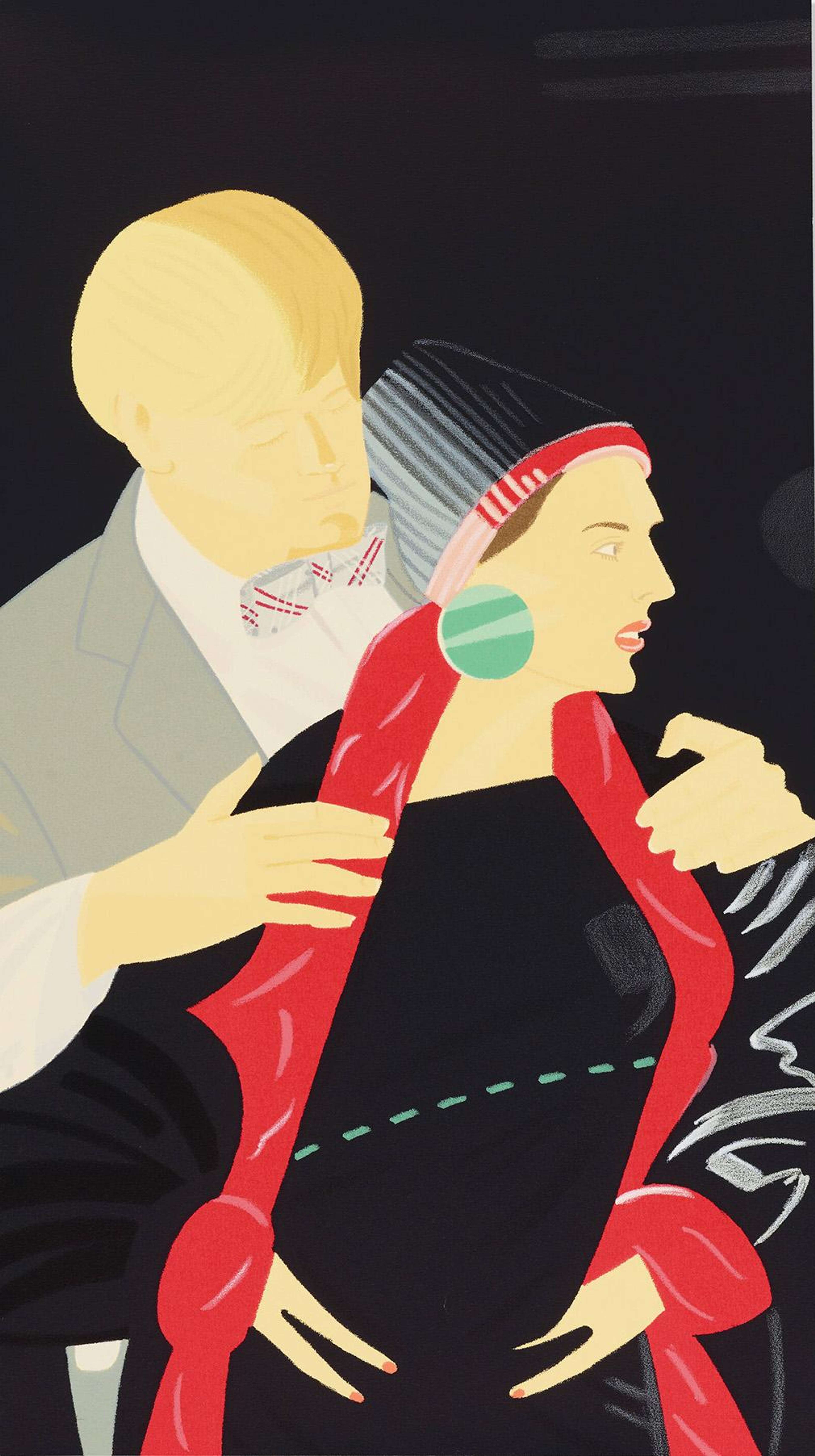 Pas De Deux V (Red Grooms And Liz Ross) - Signed Print by Alex Katz 1995 - MyArtBroker