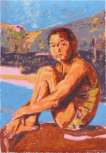 The Swimmer - Signed Print
