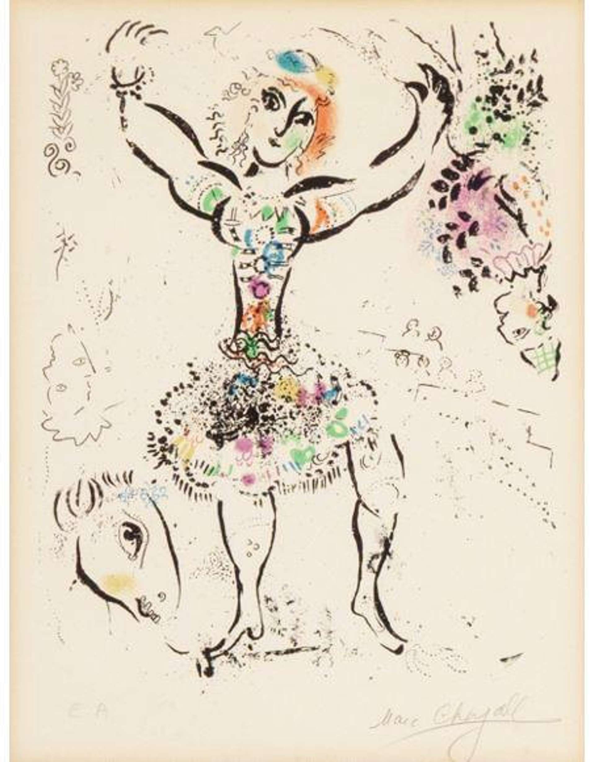 La Jongleuse - Signed Print by Marc Chagall 1960 - MyArtBroker