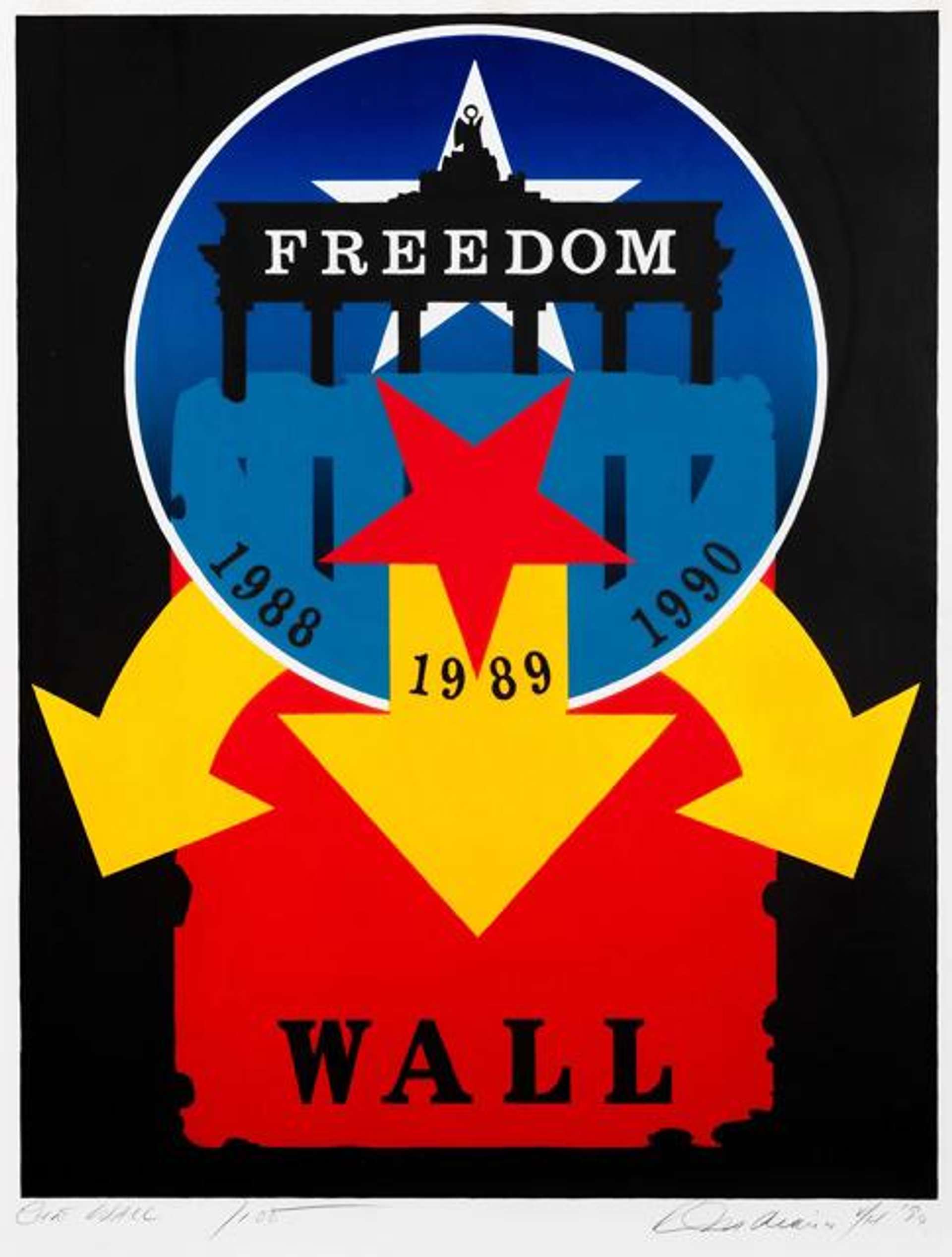 The Wall - Signed Print by Robert Indiana 1990 - MyArtBroker