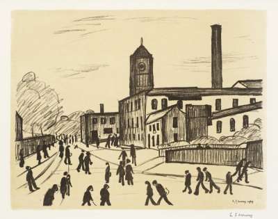 A Northern Town - Signed Print by L S Lowry 1969 - MyArtBroker