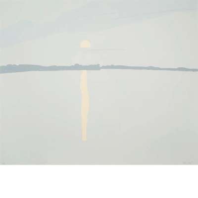 Alex Katz: Sunset, Lake Wesserunset 2 - Signed Print
