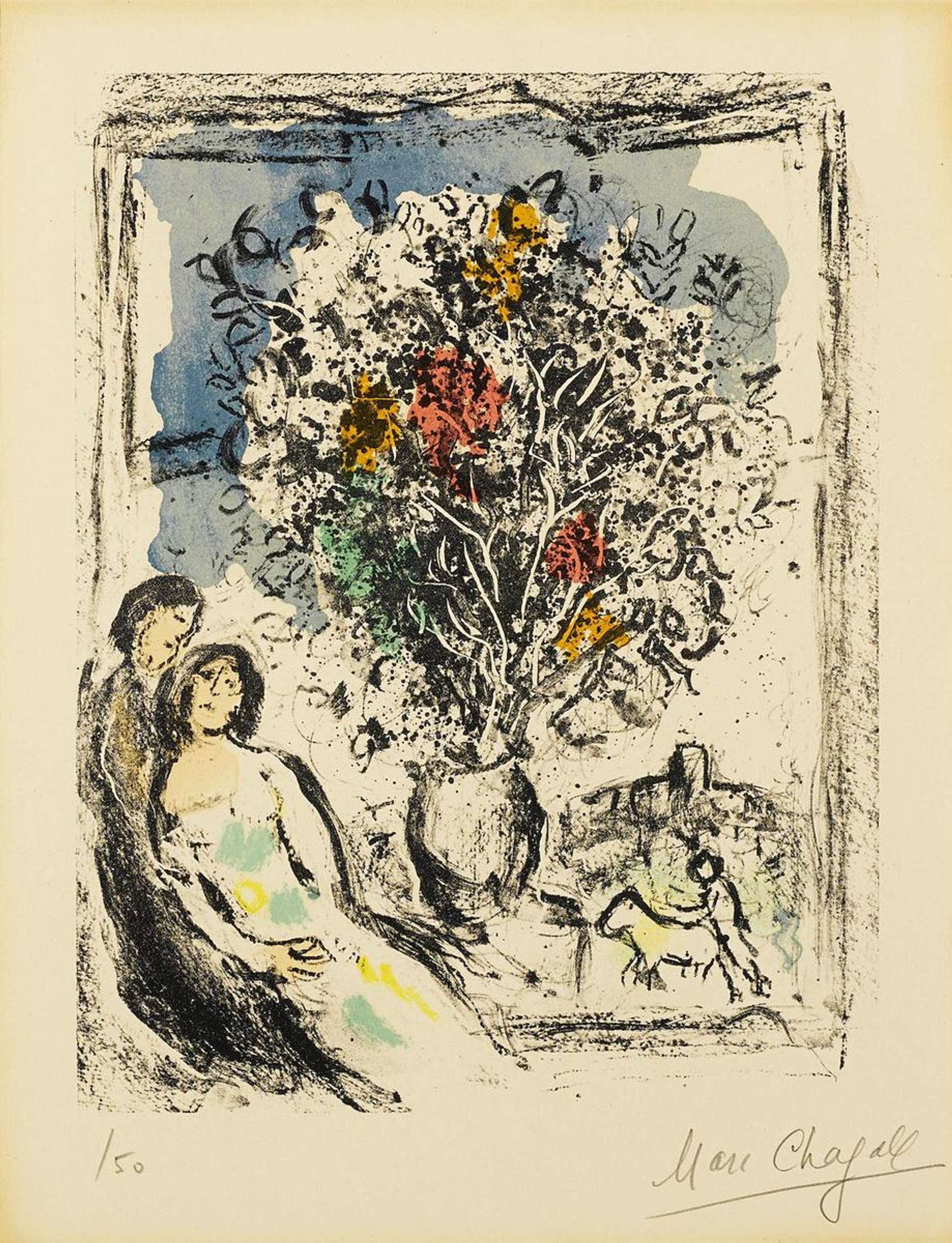 The Little Window - Signed Print by Marc Chagall 1974 - MyArtBroker