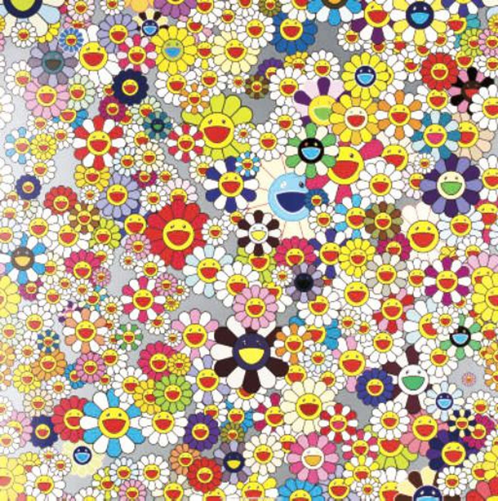 Flower (multicolour) - Signed Print by Takashi Murakami 2003 - MyArtBroker