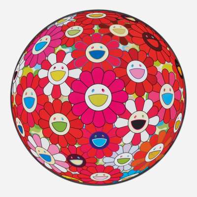Flower Ball: Comprehending The 51st Dimension - Signed Print by Takashi Murakami 2014 - MyArtBroker