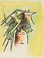 Wifredo Lam: Elle, Casquée - Signed Print