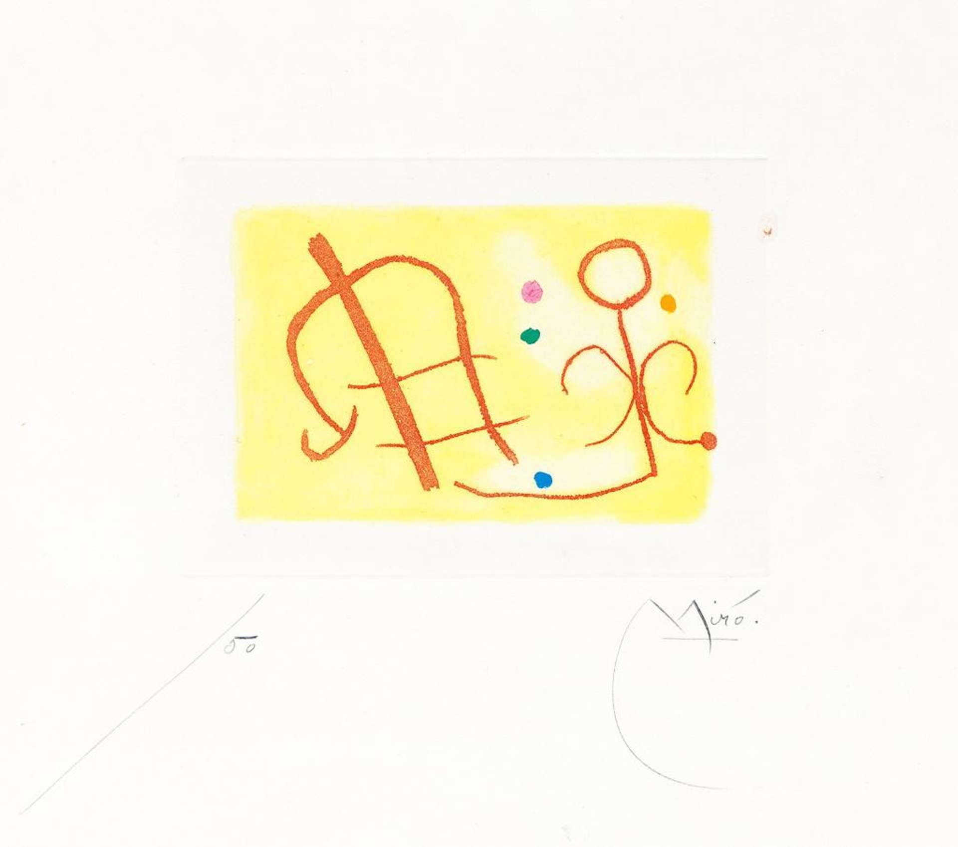 Joan Miró: Fusées IX - Signed Print