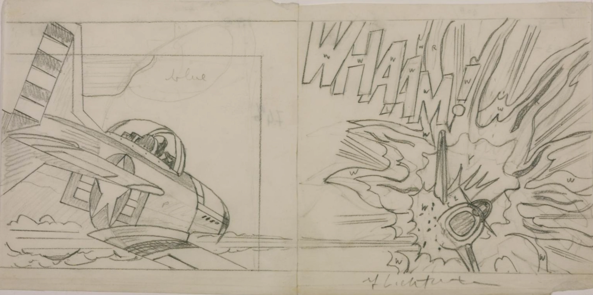 Drawing for Whaam! by Roy Lichtenstein 