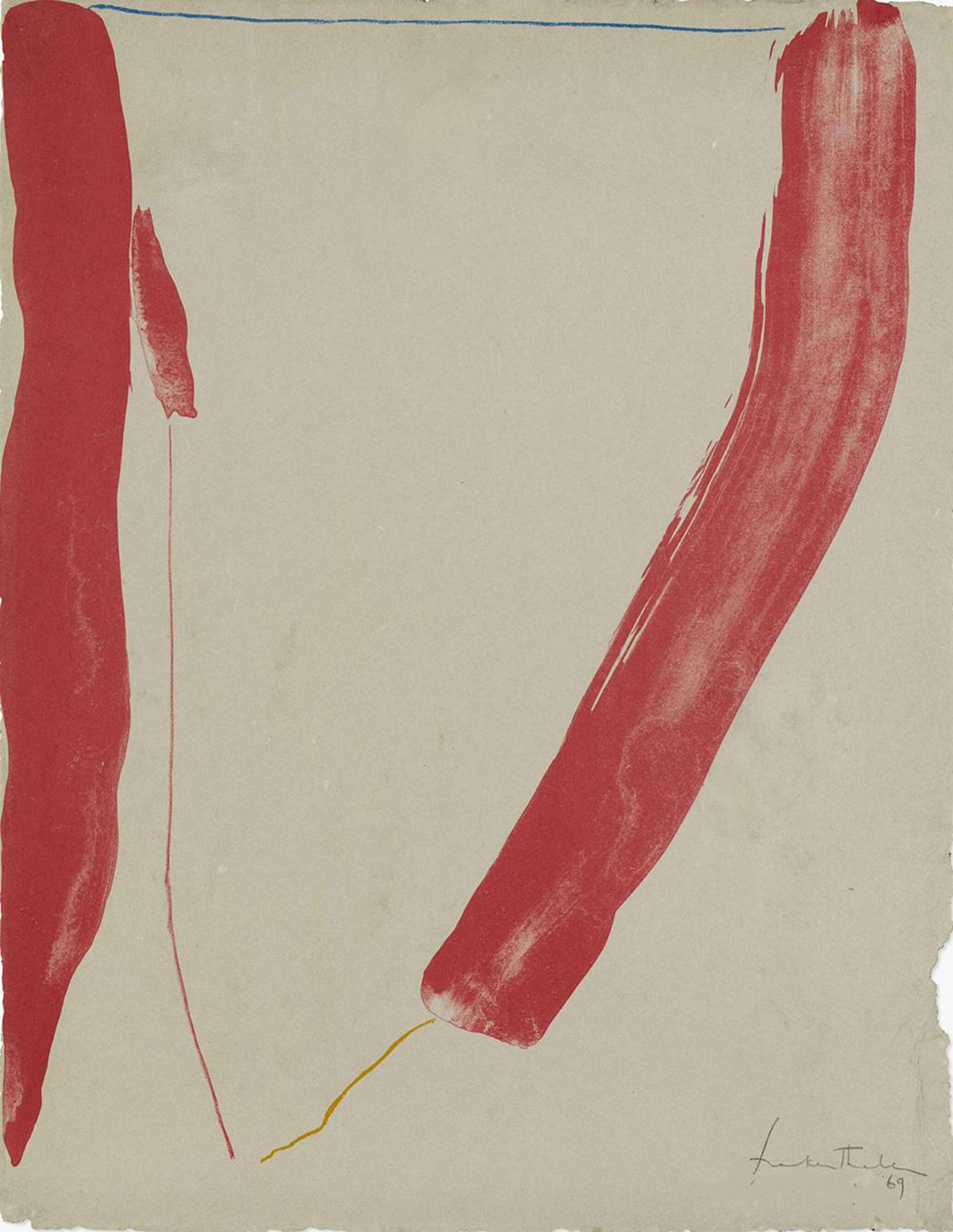 A Slice Of The Stone Itself - Signed Print by Helen Frankenthaler 1969 - MyArtBroker