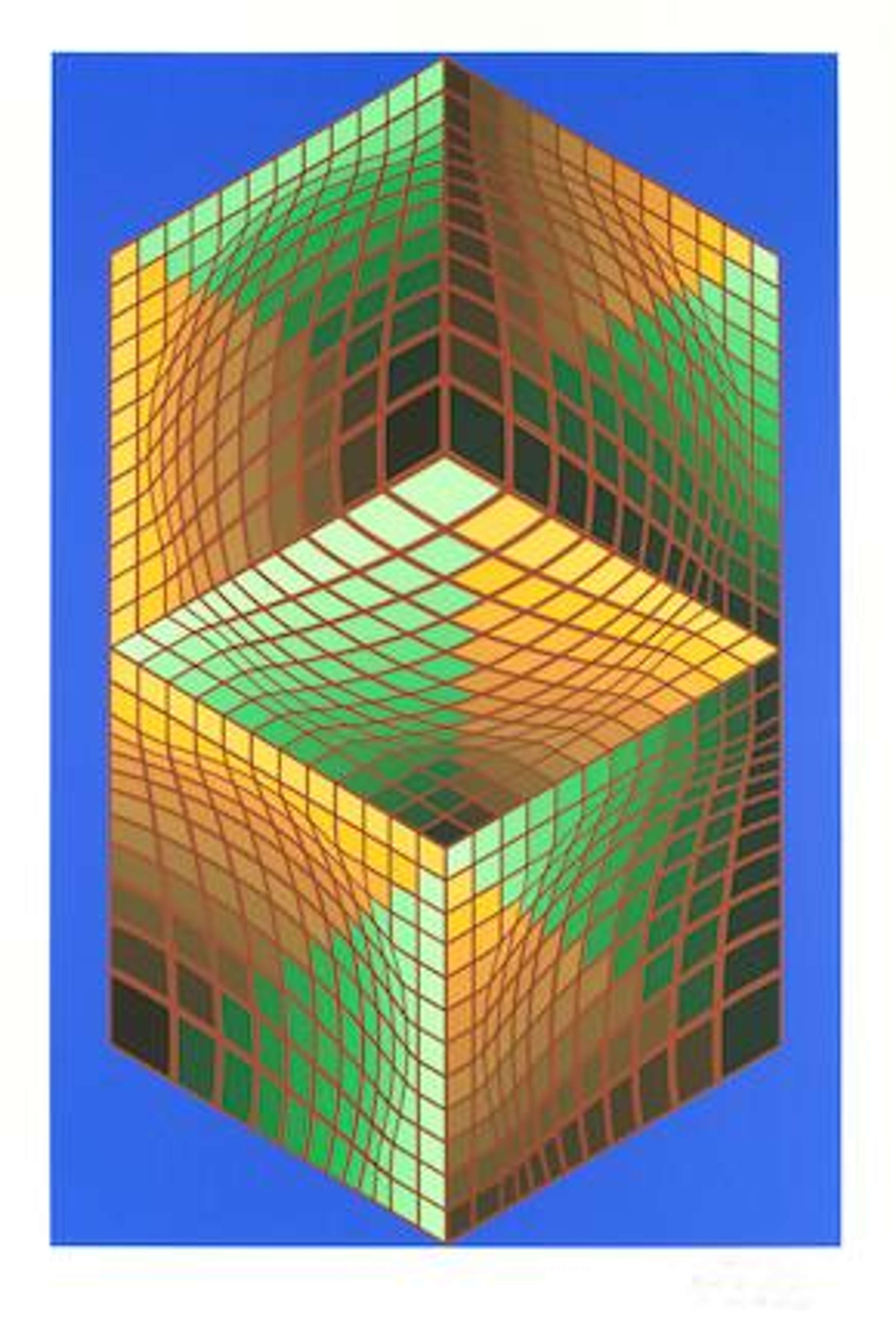 Ter-Ur-3 - Signed Print by Victor Vasarely 1985 - MyArtBroker