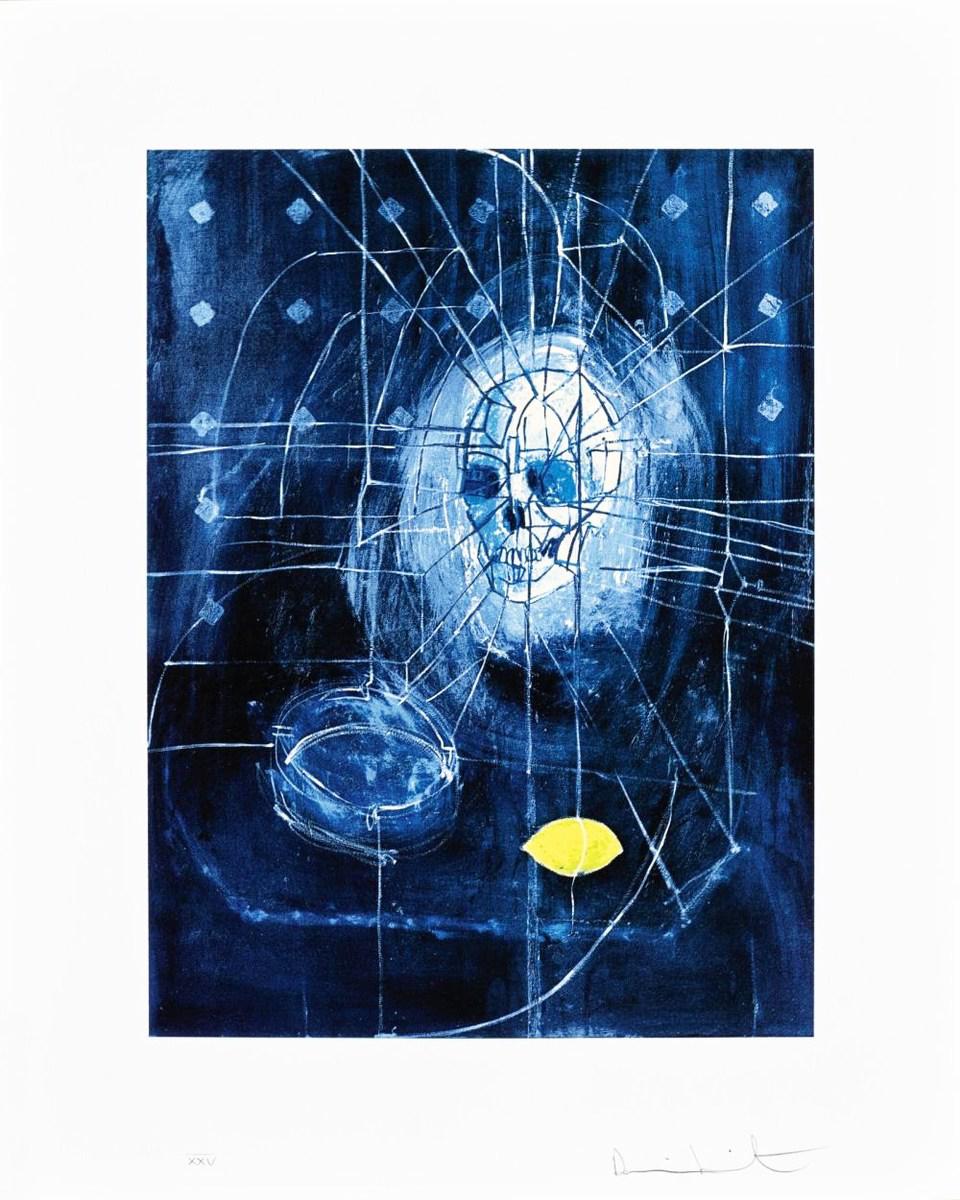 Damien Hirst Skull With Ashtray And Lemon (Signed Print) 2009