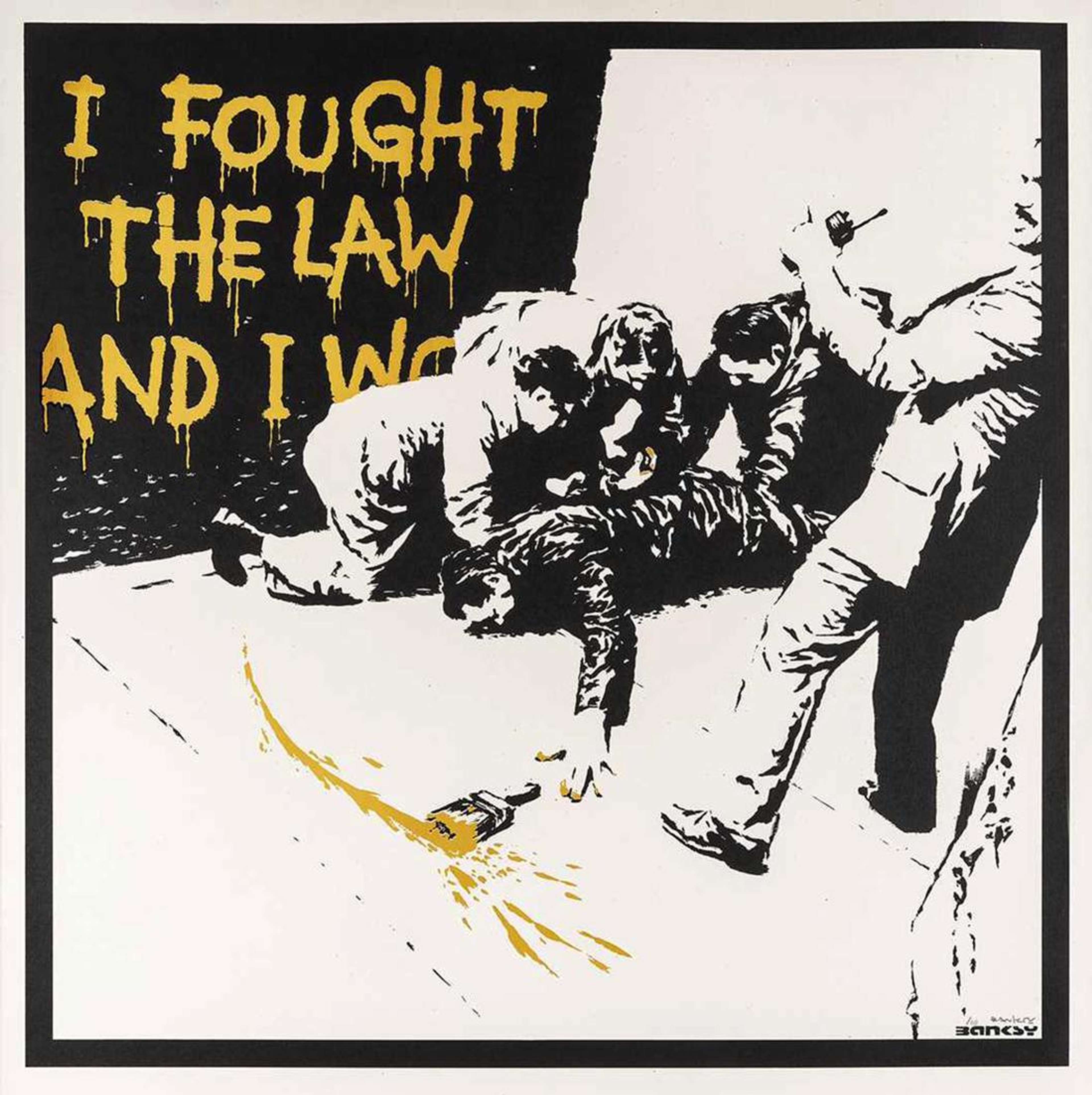 I Fought The Law (yellow) - Signed Print