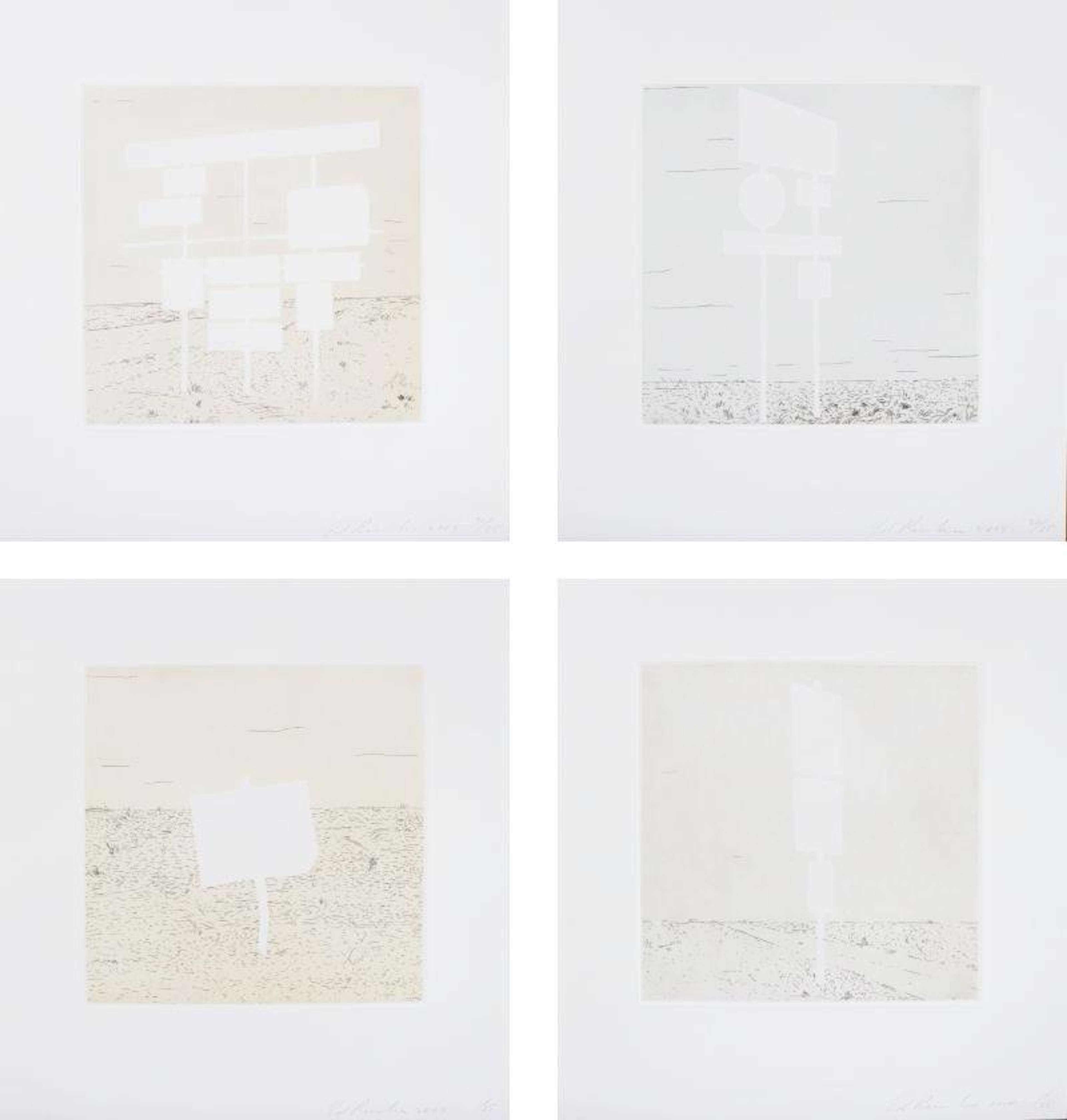 Blank Signs (complete set) - Signed Print by Ed Ruscha 2004 - MyArtBroker