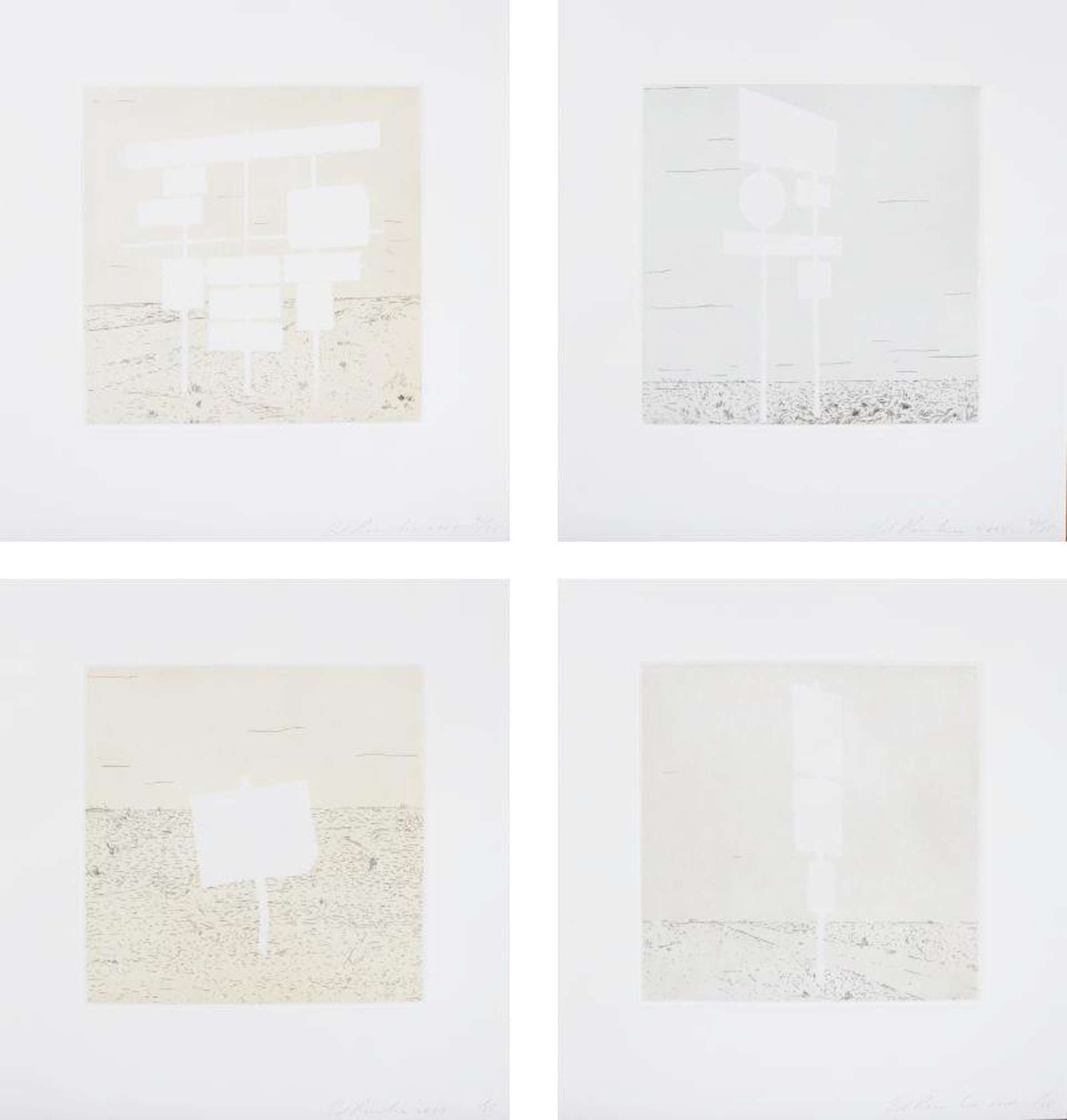 Blank Signs (complete set) - Signed Print by Ed Ruscha 2004 - MyArtBroker