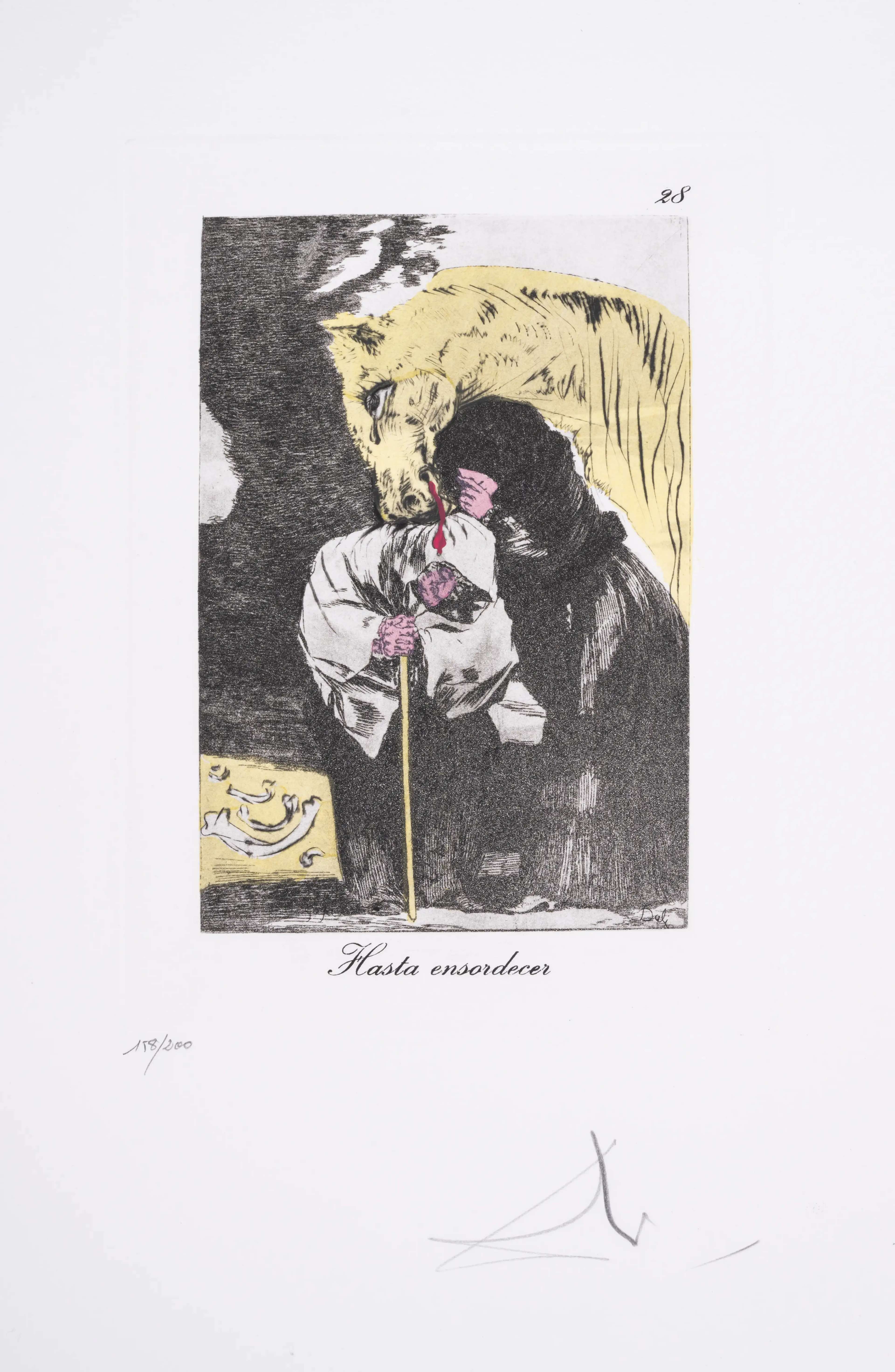 Hasta Ensordecer (Les Caprices De Goya) - Signed Print by Salvador Dali 1977 - MyArtBroker