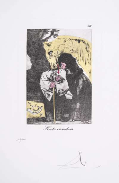 Hasta Ensordecer (Les Caprices De Goya) - Signed Print by Salvador Dali 1977 - MyArtBroker