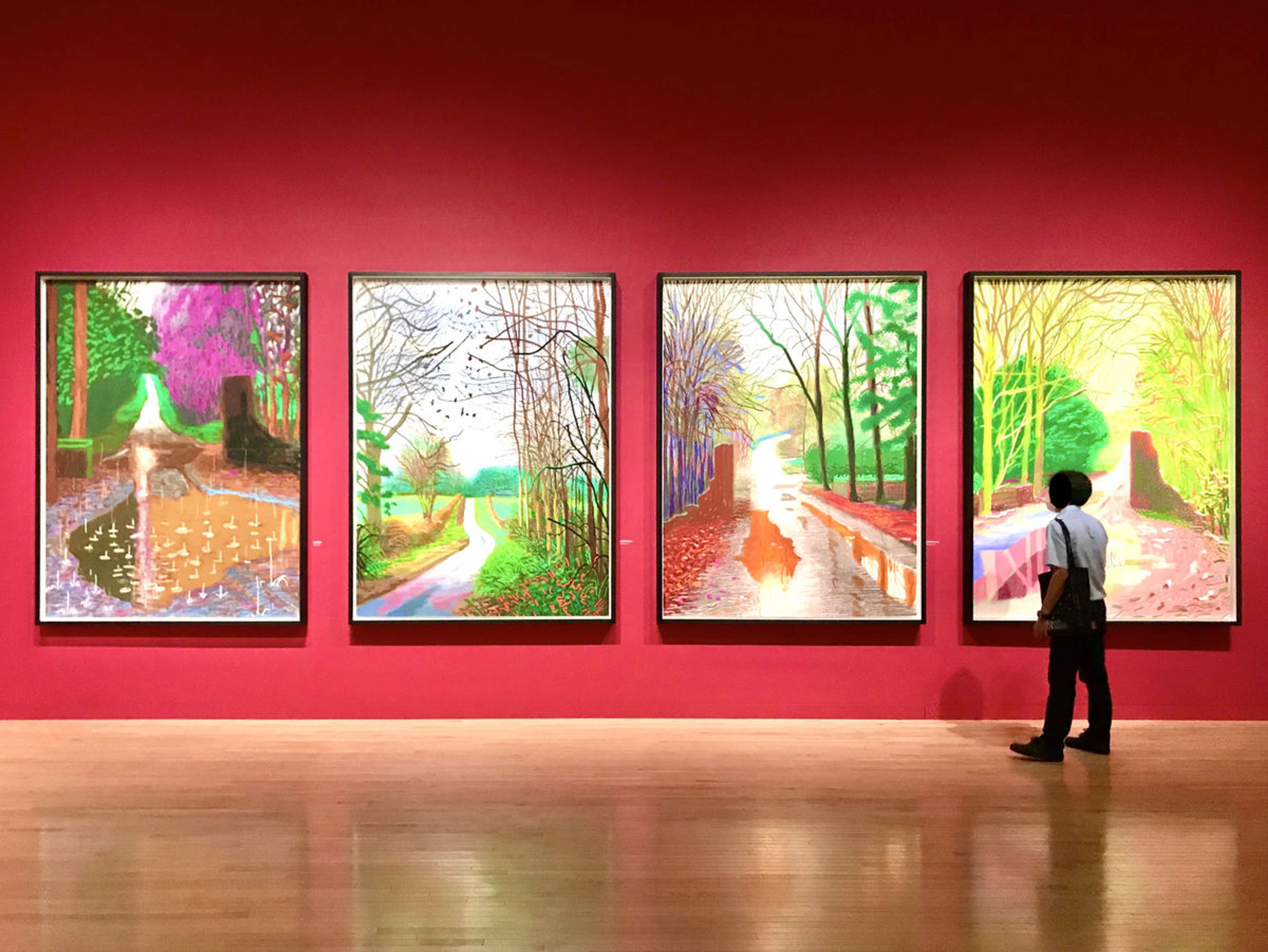 David Hockney, « L'Arrivée du printemps »