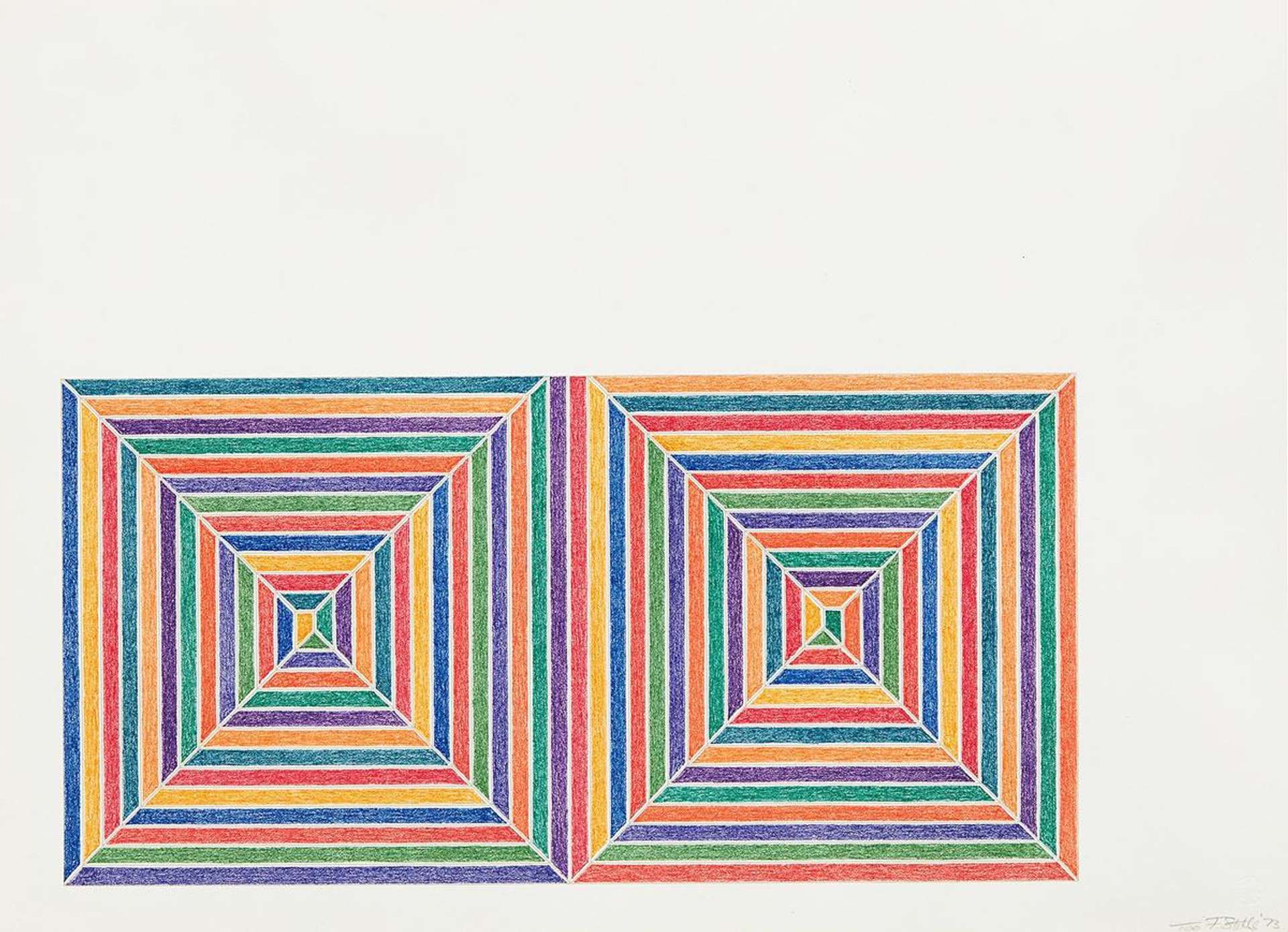 Fortin De Las Flores - Signed Print by Frank Stella 1973 - MyArtBroker