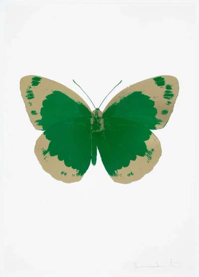 The Souls II (emerald green, cool gold, blind impression) - Signed Print by Damien Hirst 2010 - MyArtBroker