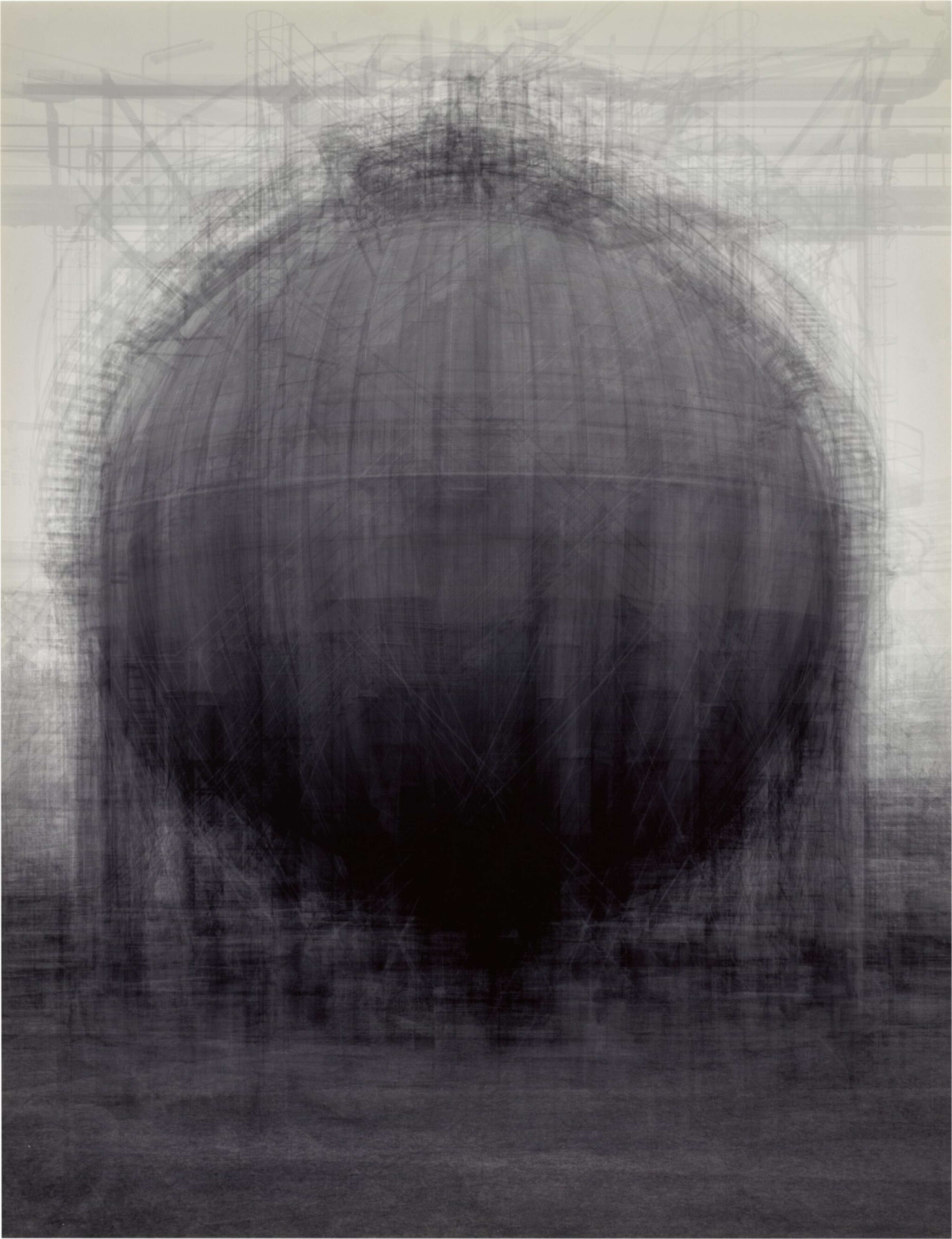 Every...Bernd And Hilla Becher Spherical Type Gasholders - Signed Print by Idris Khan 2004 - MyArtBroker