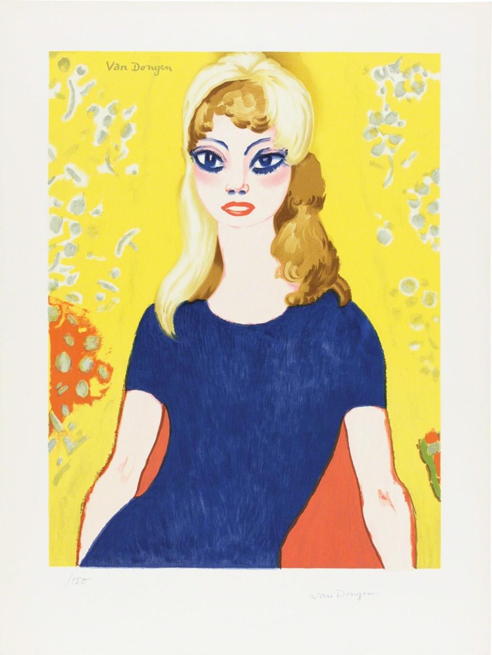 KEES VAN DONGEN、キース・ヴァン・ドンゲン キース・ヴァン・ドンゲン「カルーセル(シャンゼリゼ)」版画 1963年
