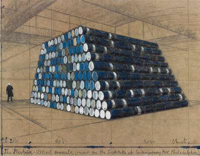 The Mastaba - 1240 Oil Barrels - Signed Print by Christo 1998 - MyArtBroker