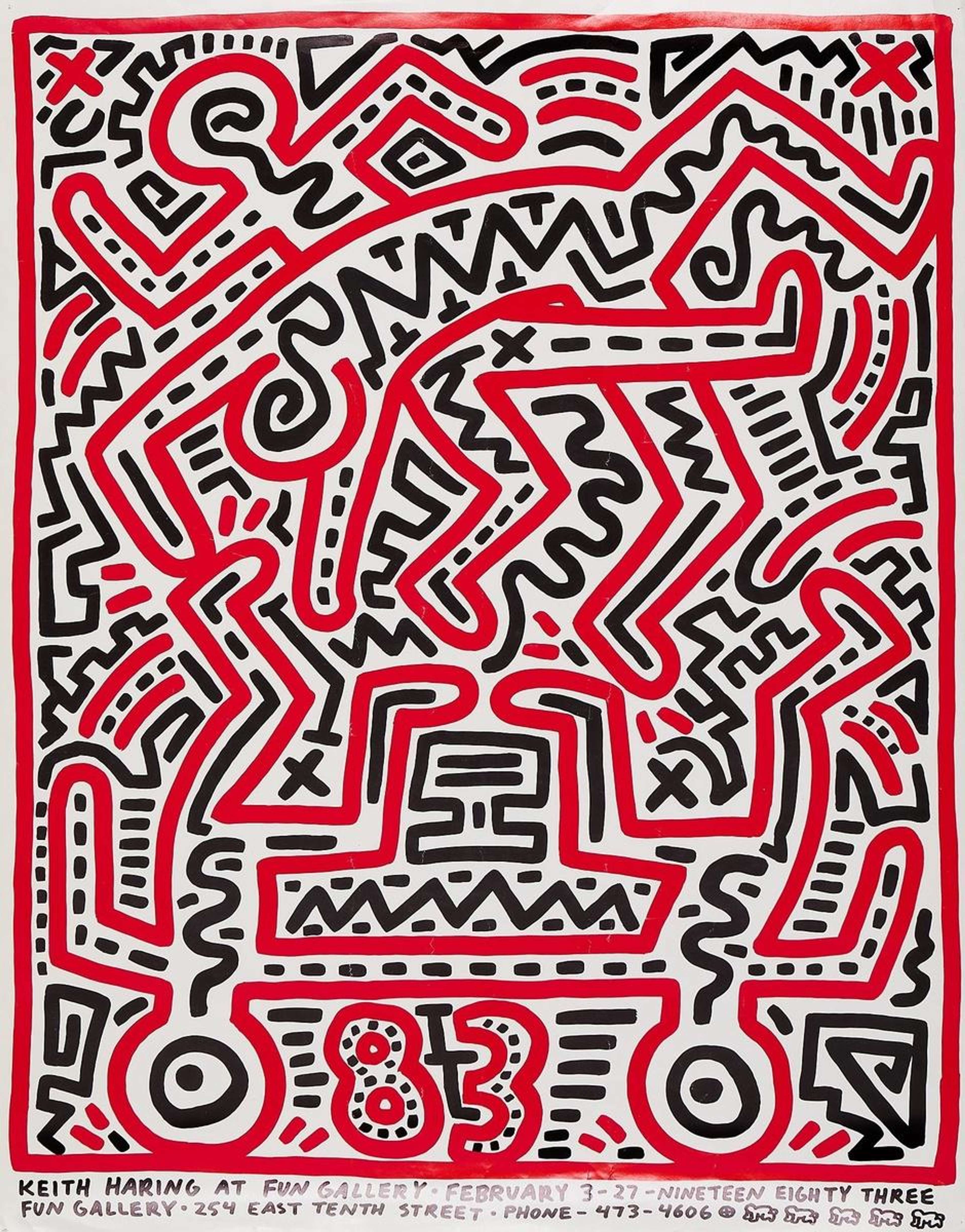 Poster For Fun Gallery - Signed Print by Keith Haring 1983 - MyArtBroker