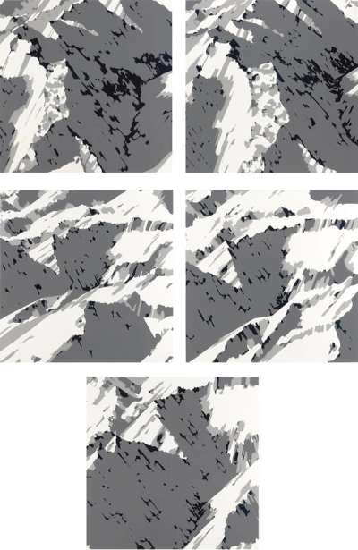 Schweitzer Alpen II - A1 - B3 (complete set) - Signed Print by Gerhard Richter 1969 - MyArtBroker