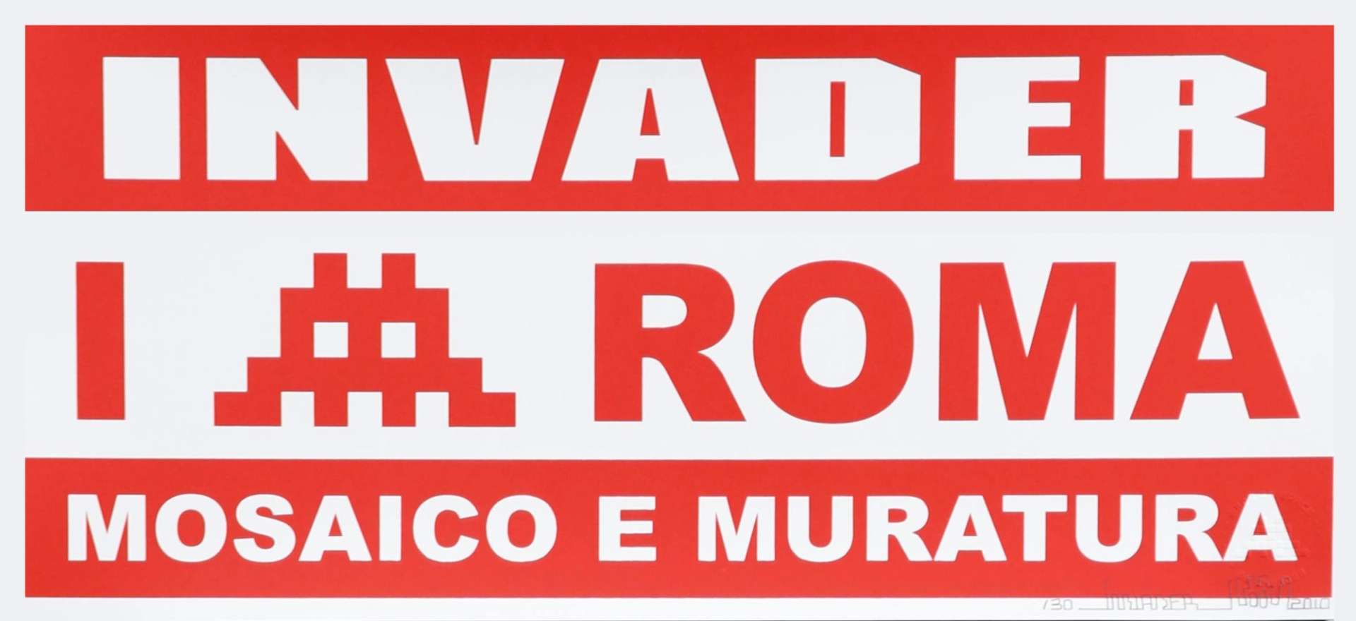 Mosaico E Muratura Roma (red) - Signed Print by Invader 2010 - MyArtBroker