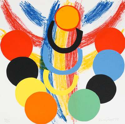 Necklace Around the Sun - Signed Print by Sir Terry Frost 1993 - MyArtBroker