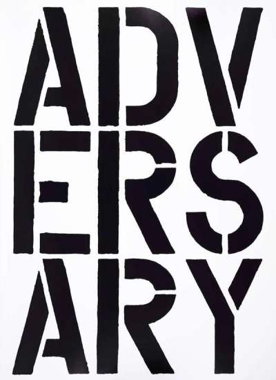 Christopher Wool: Adversary - Unsigned Print