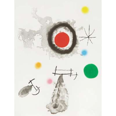 Joan Miró: L’Astre Et Fumée - Signed Print