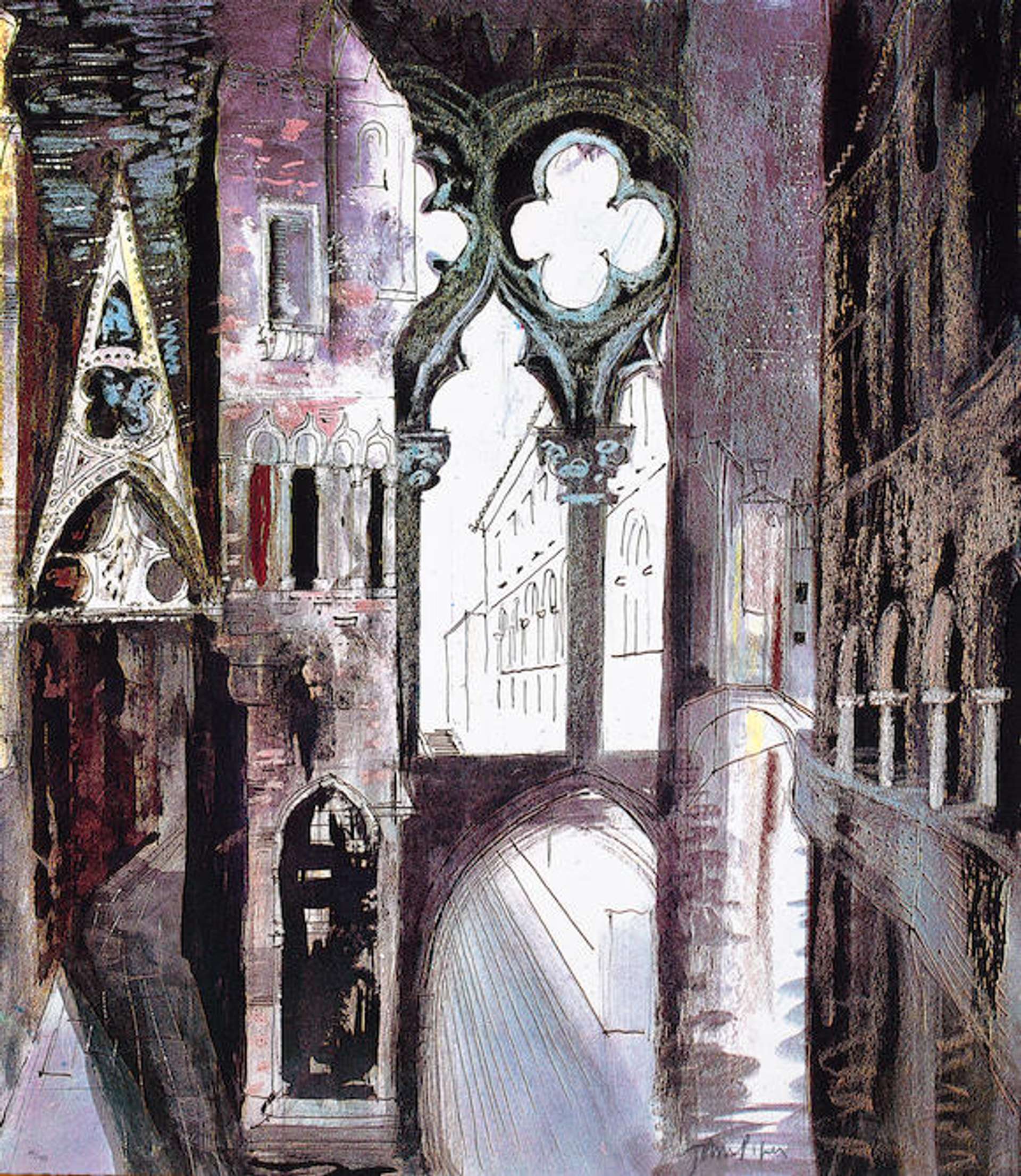 Death In Venice IV - Signed Print by John Piper 1973 - MyArtBroker