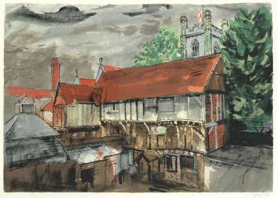 Chantry House, Henley - Signed Print by John Piper 1983 - MyArtBroker